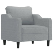 Poltrona | Sedia Relax Grigio Chiaro 60 cm in Tessuto
