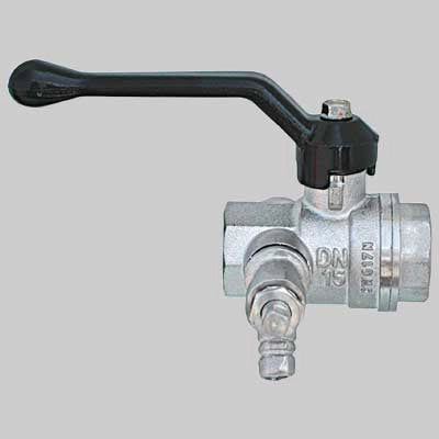 VALVOLA CON RUBINETTO SPURGO E TAPPO LEVA ALLUMINIO  11/2     BUGATTI