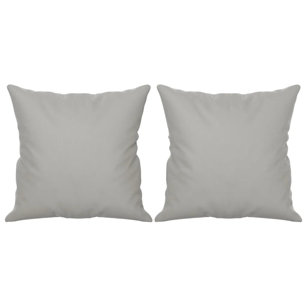 Divano | Divano da soggiorno | Sofa 2 Posti Cuscini Grigio Chiaro 120 cm Tessuto Microfibra