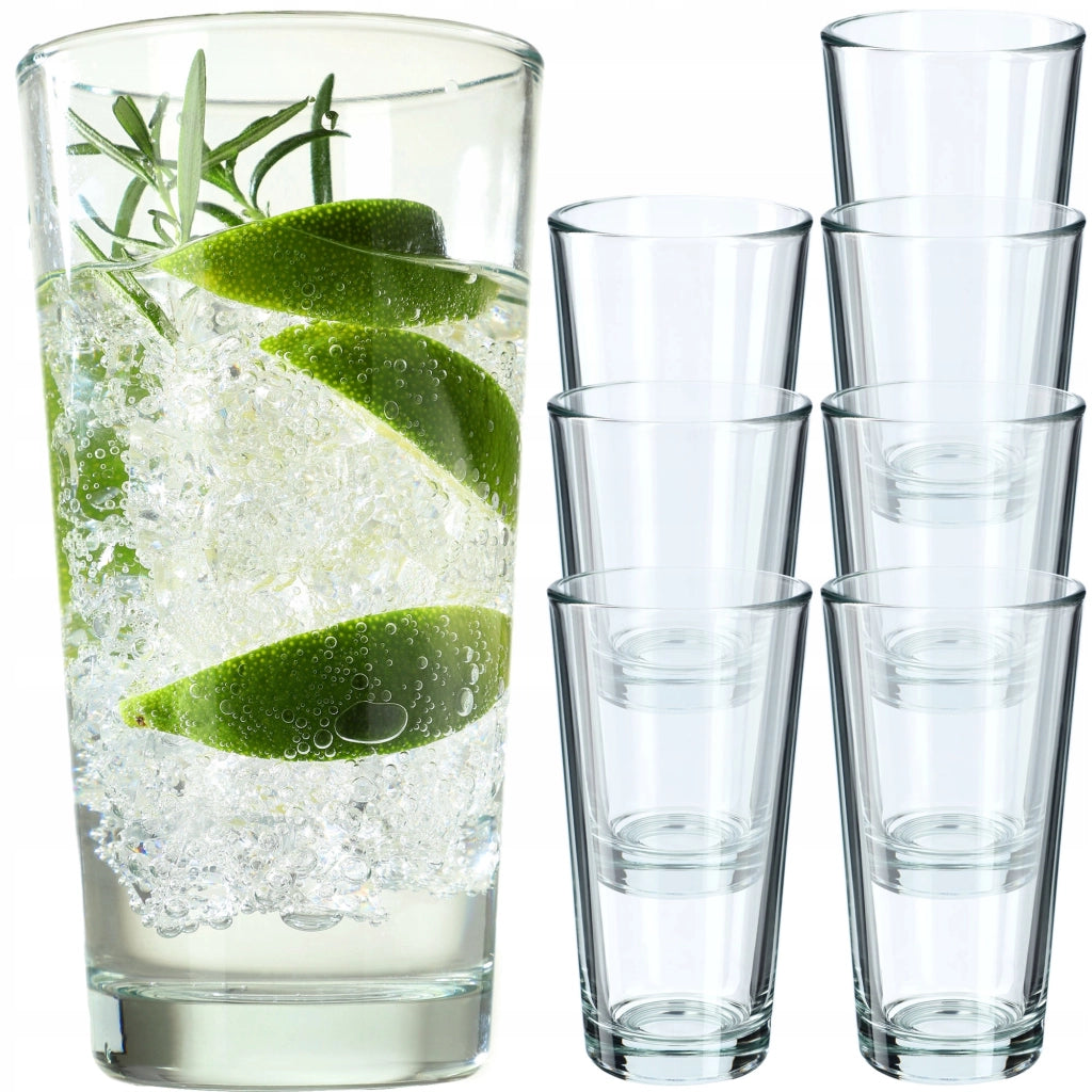 Set di 8 bicchieri KADAX da 340 ml per bevande, bibite e acqua.