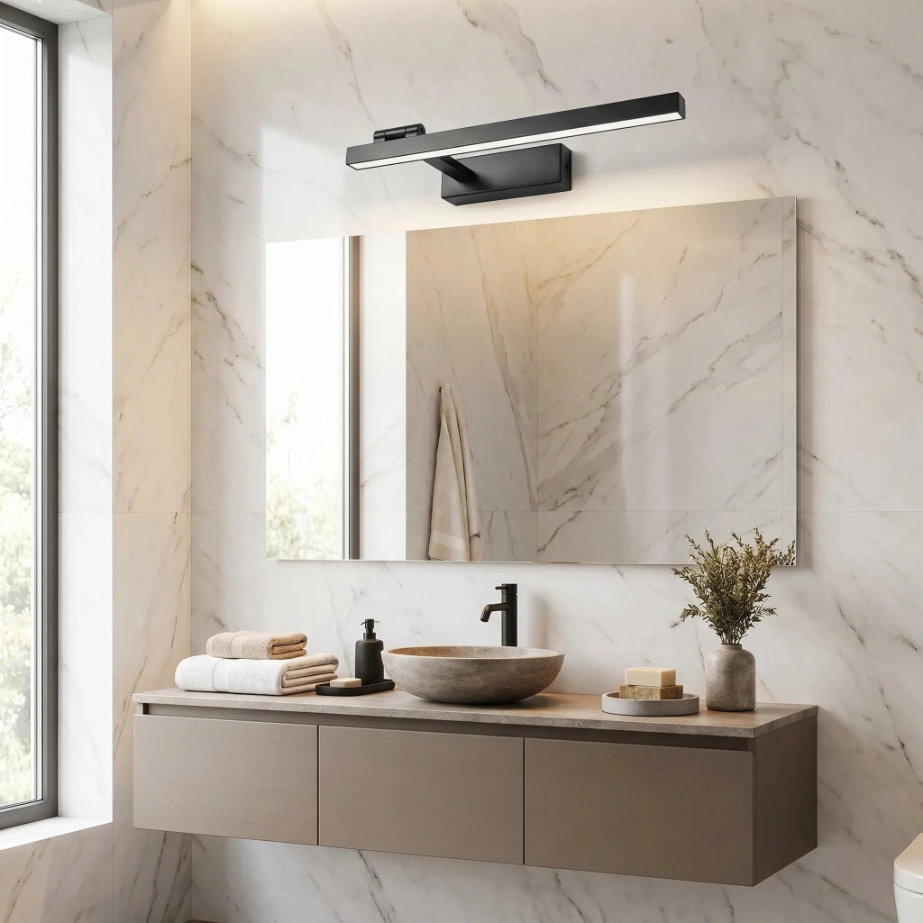 Applique Da Bagno Led Swe034-1w 40cm Black