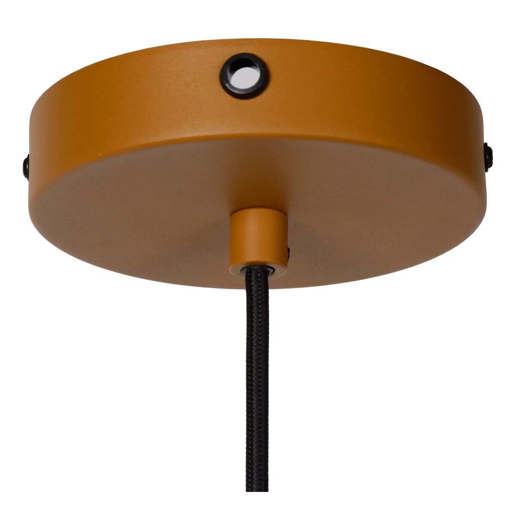 Lampada a sospensione gialla SIEMON E27 40W Lucide