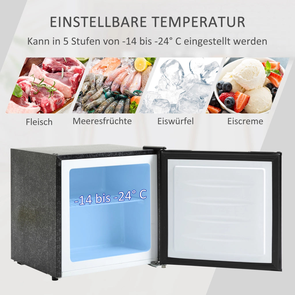 Mini congelatore 35 L, 161 W, controllo della temperatura a 5 livelli, da -14 a -24 ¡ãC, mini congelatore a pozzetto, mini frigorifero