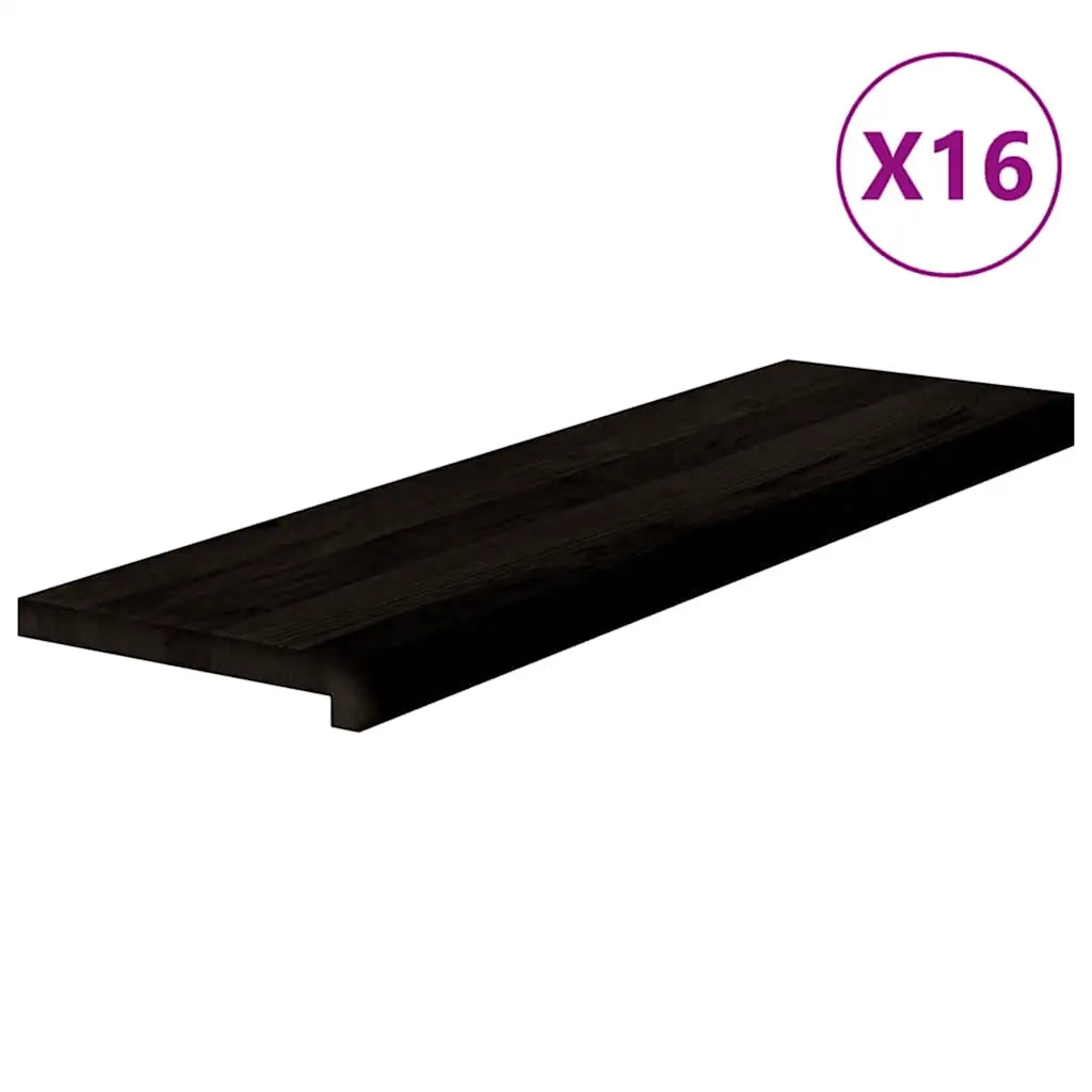 Gradini 16 pz Marrone Scuro 90x30x2 cm Legno Massello Rovere