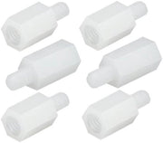 Spaziatori nylon a forma di esagono - 10 pezzi - Bianco - Supporti di distanza - Duraturo e leggero - Adatto per l'elettronica