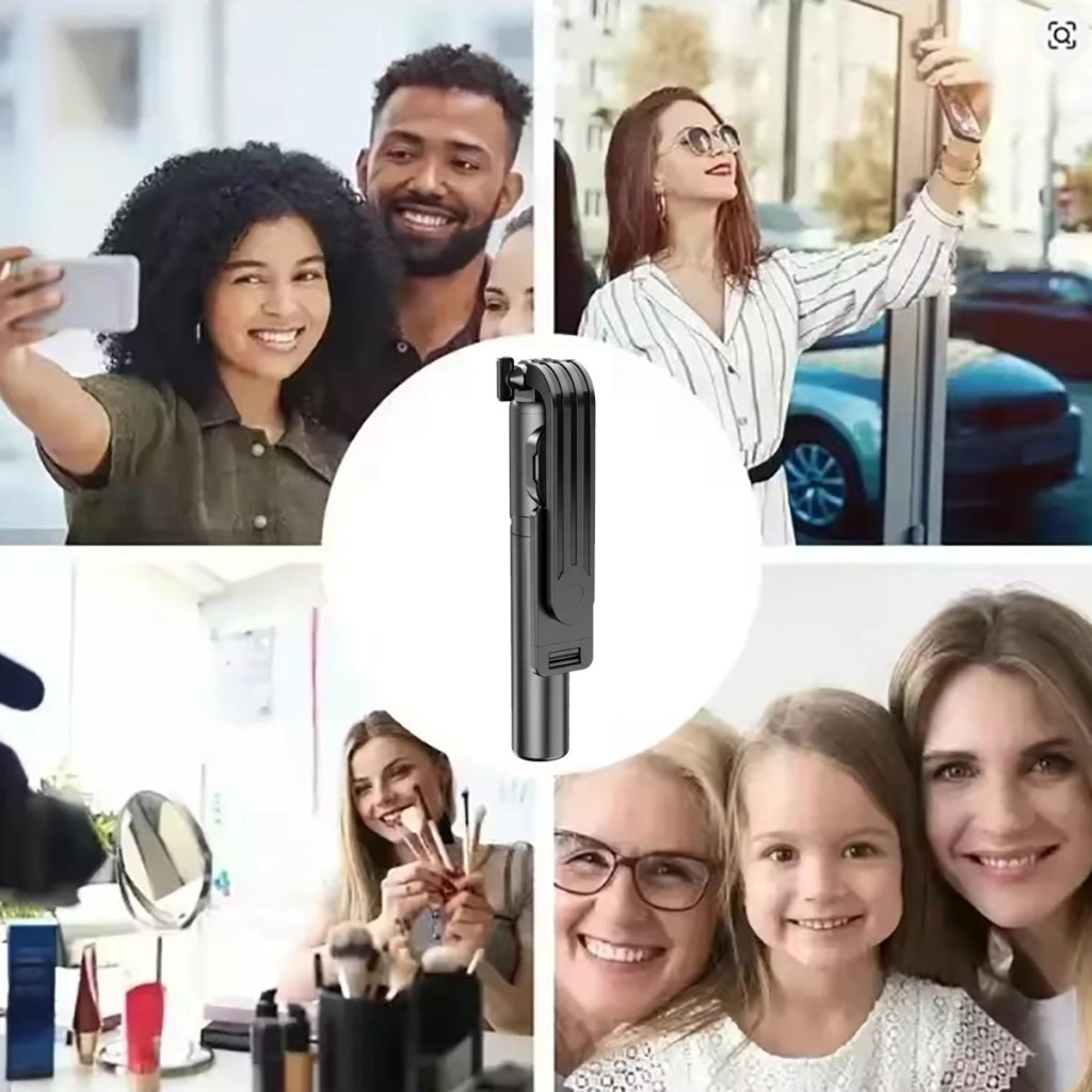 BASTONE SELFIE STICK WIRELESS SMARTPHON BLUETOOTH E TREPPIEDE TELECOMANDO 05680