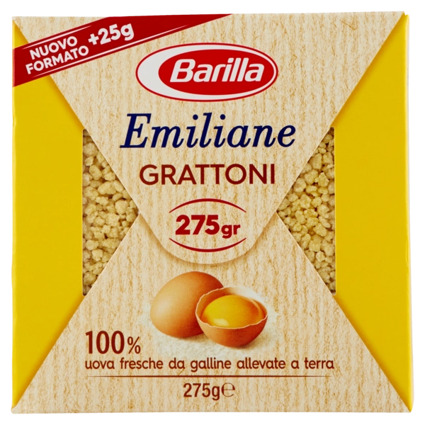Barilla emiliane grattoni all'uovo 275 grammi