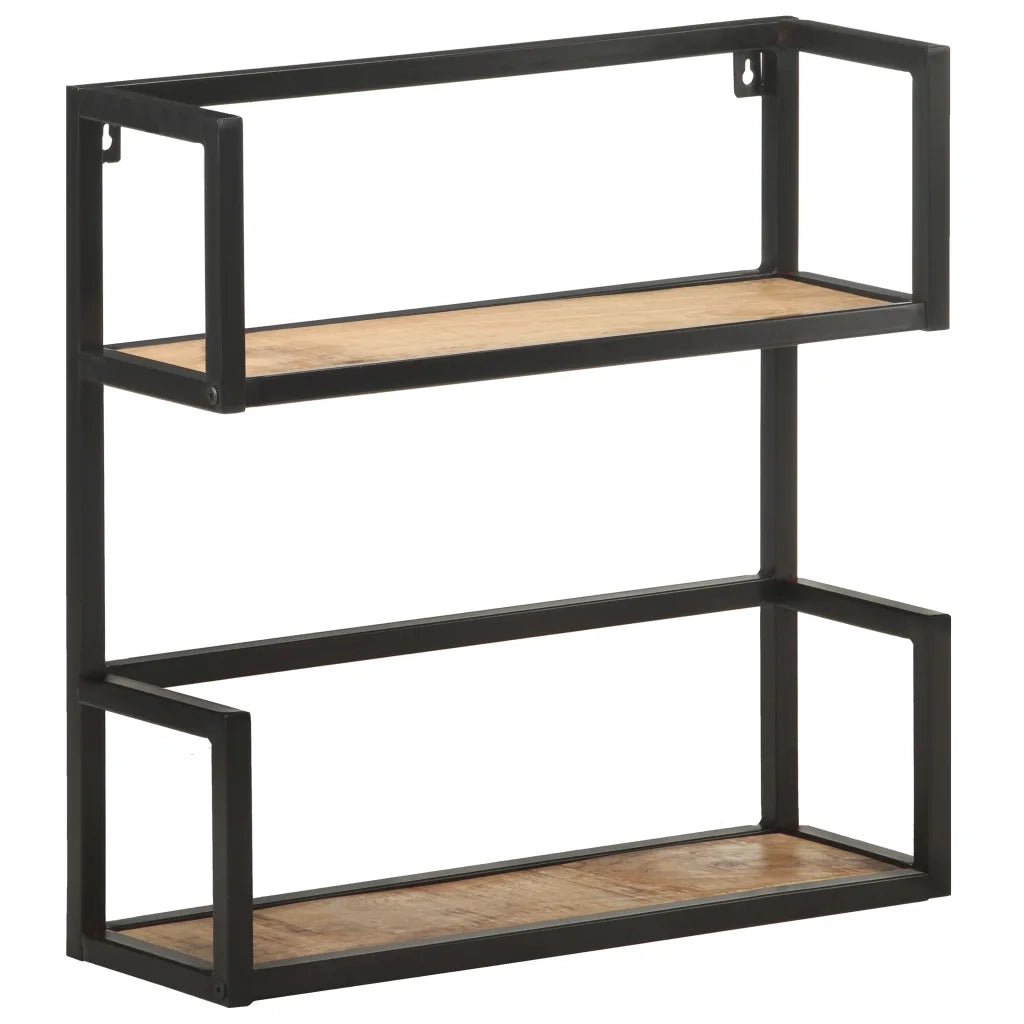 Scaffale a Muro 60x20x60 cm in Legno di Mango Grezzo 321076