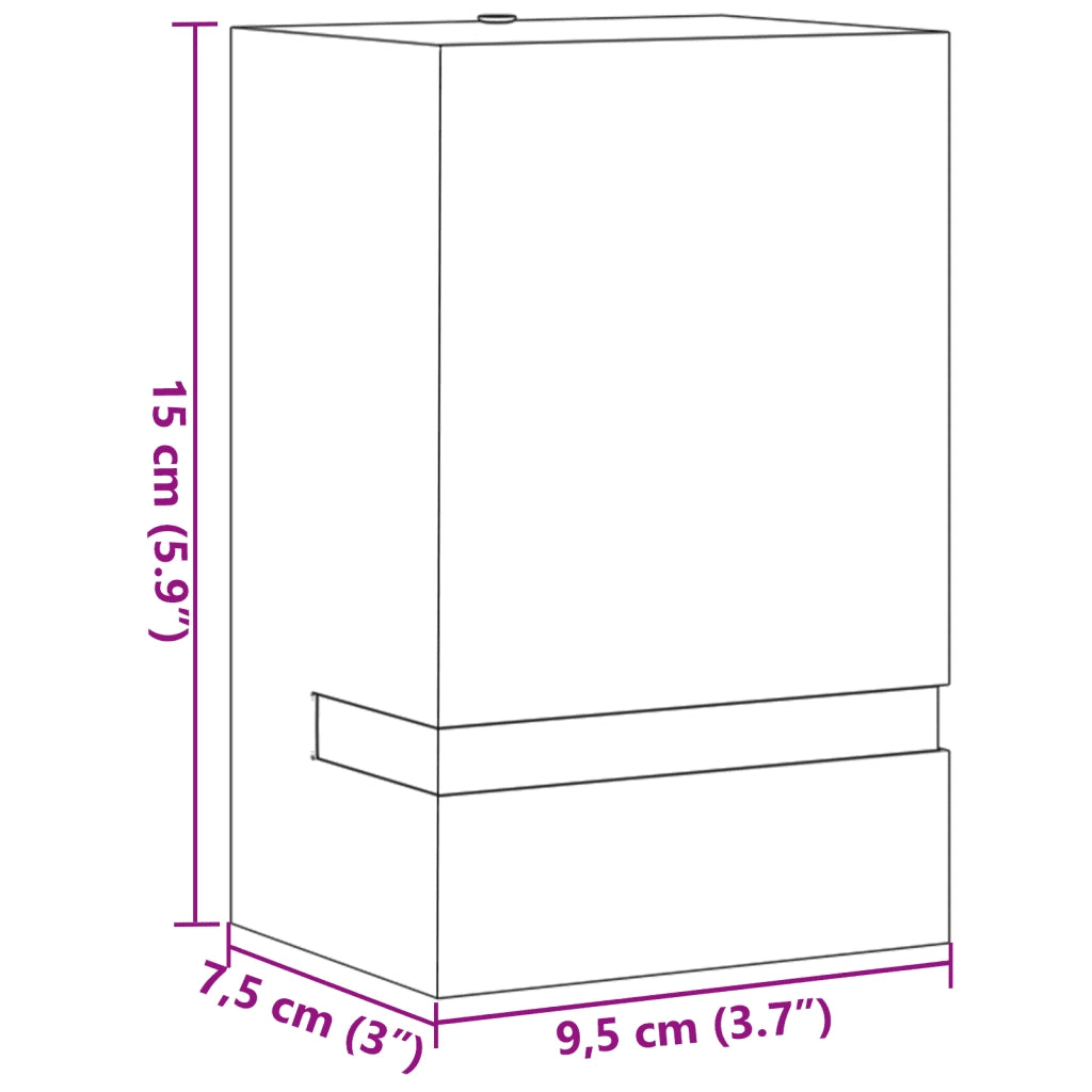 Applique da Esterno Nera in Acciaio Inossidabile 4006333