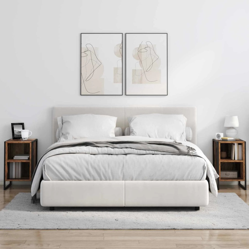Comodino 2 pcs Legno vecchio 39.5 x 30 x 50 cm 886639