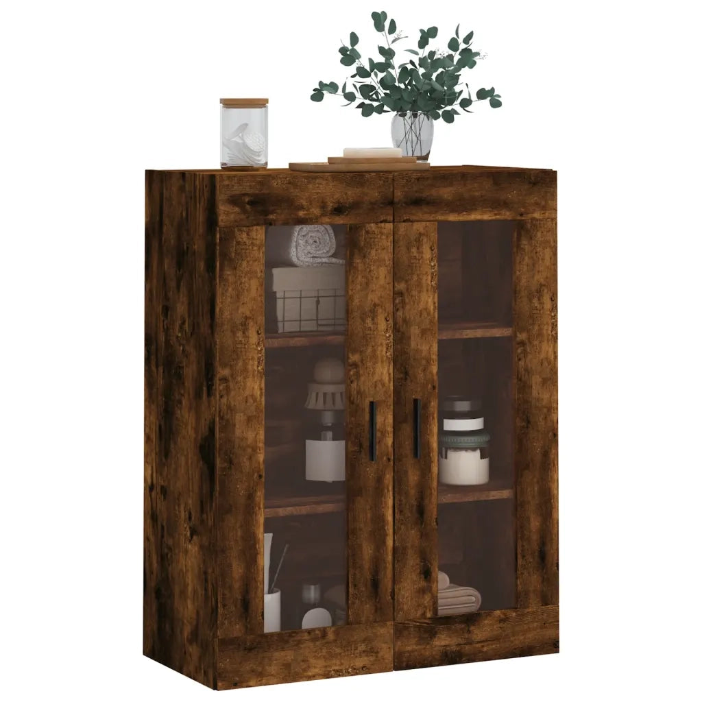 Mobile a Parete Rovere Fumo 69,5x34x90 cm 828497