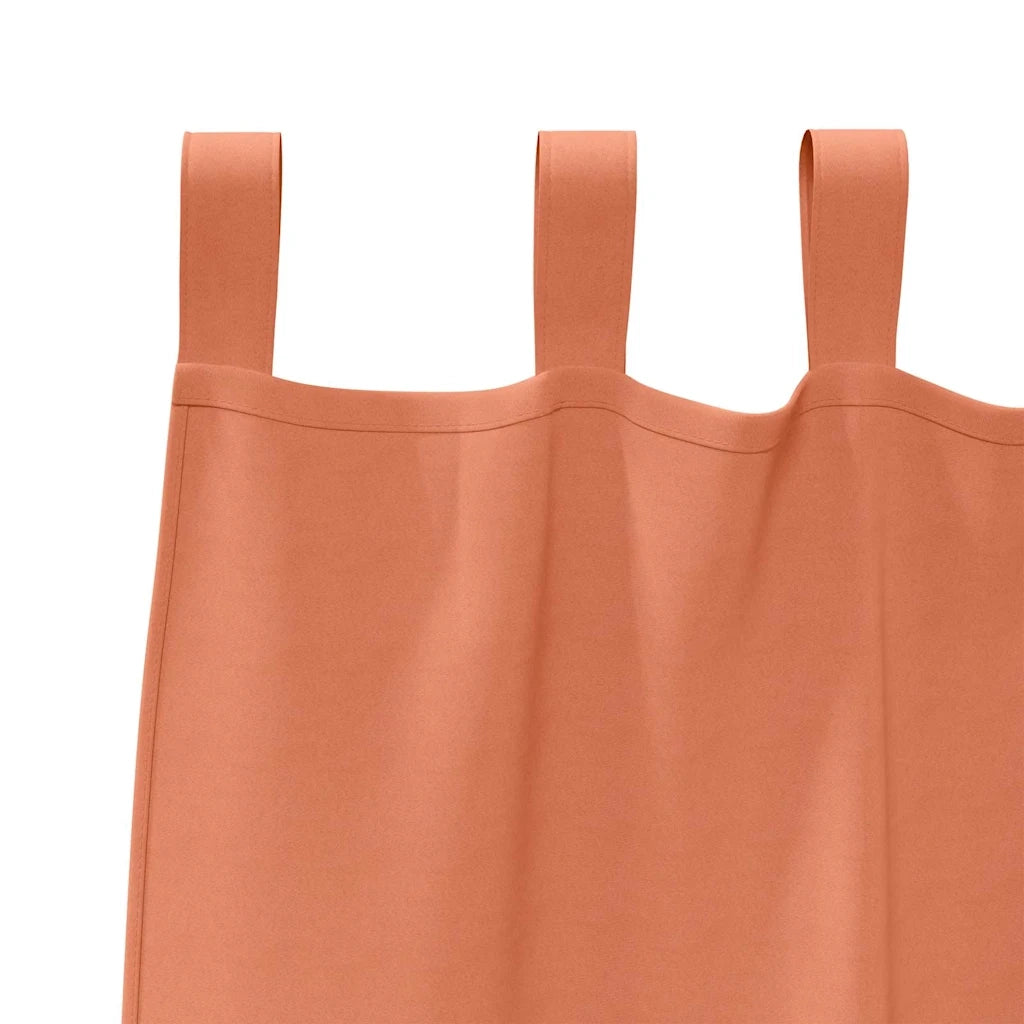 Tende Oscuranti | Tende Blackout con Anelli 2 pz Terracotta 225 x 140 cm