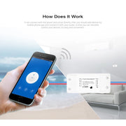 Trade Shop - Interruttore Ricevitore 10a Wifi Android On Off Smartphone Smart Home Cellulare -
