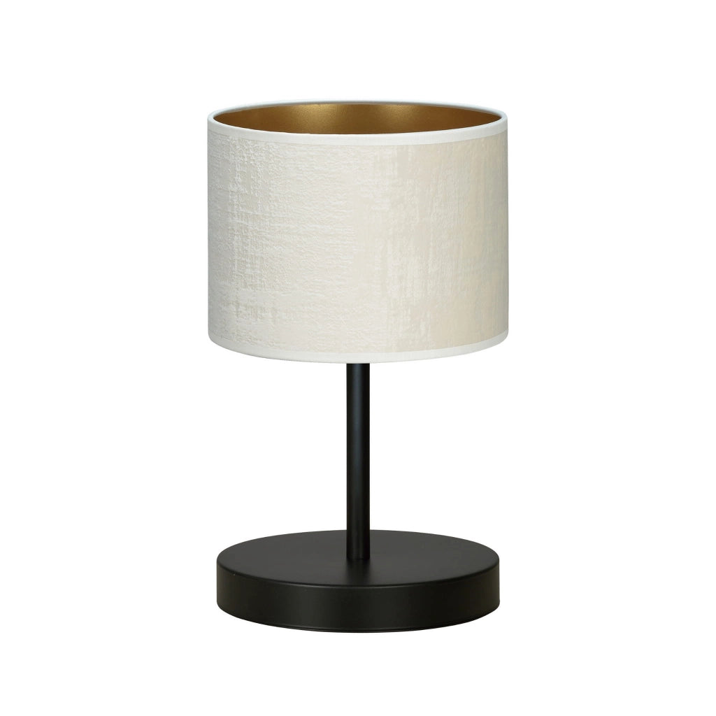 Lampada da tavolo Emibig Hilde bianco/nero E27 34cm