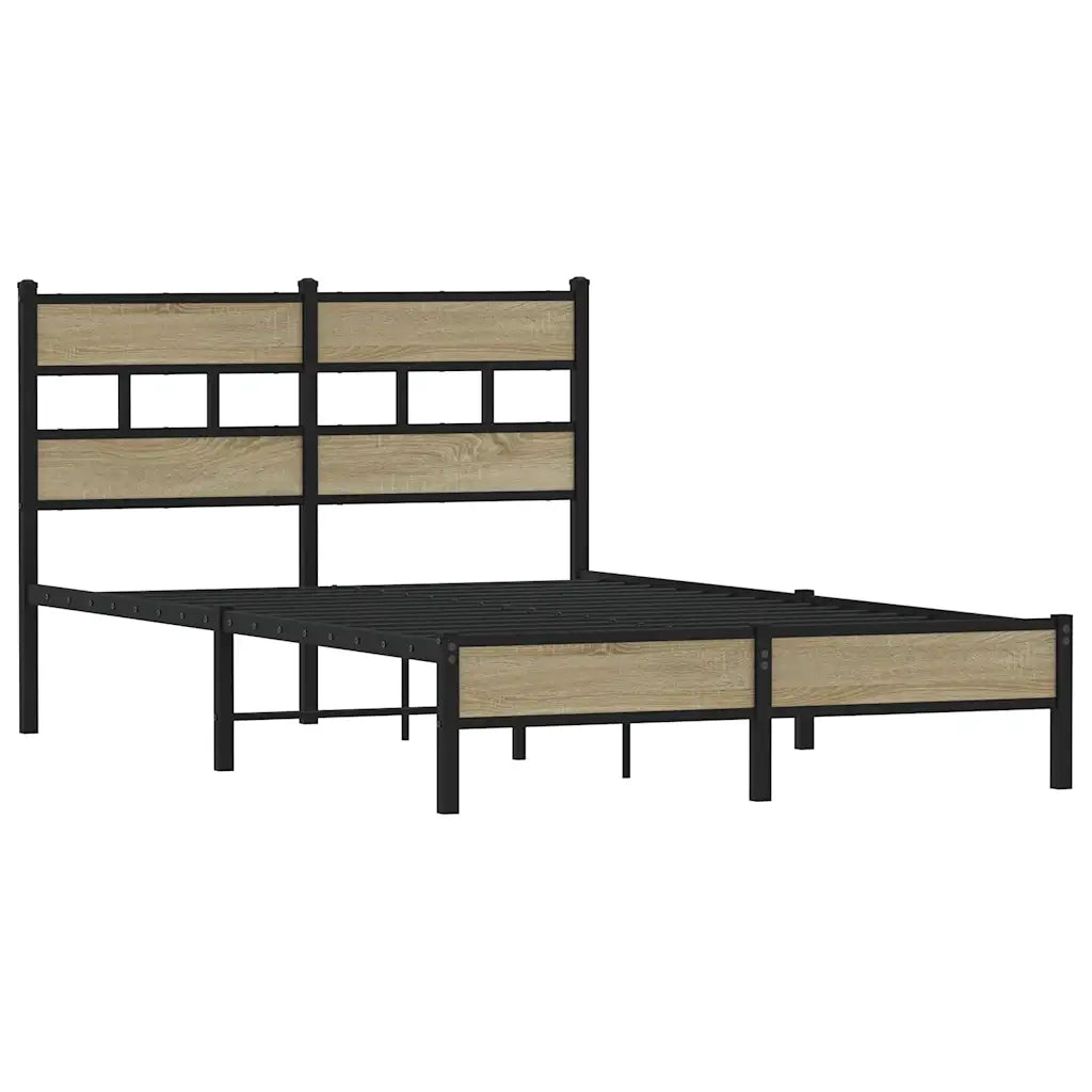 Giroletto senza Materasso-Struttura Letto Rovere Sonoma 120x190cm in Truciolato 820919