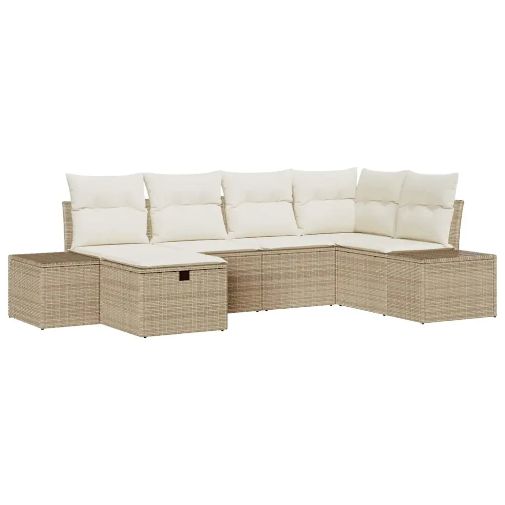 Set di divani con cuscino 6 pcs polyrattan 3360712