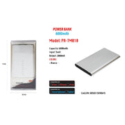 Trade Shop - Power Bank Portatile 6000mah Per Smartphone Cellulare Tablet Maxtech Pa-tm010 -