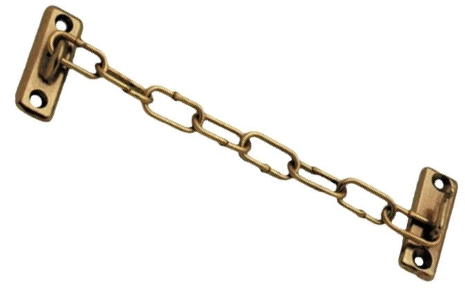 CATENA DI SICUREZZA IN OTTONE PER PORTE  150 mm - Ottone bronzato - 25 pezzi