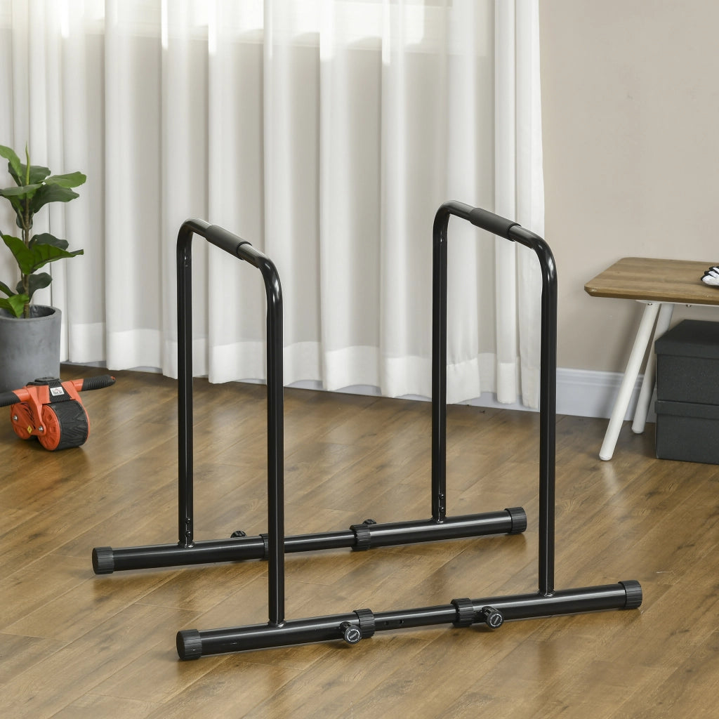 Barre Parallele ¨C Minimal ¨C Nero, Acciaio, 90-102x65x80-90cm