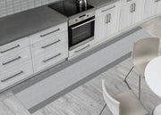 Tappeto Passatoia Cucina Antiscivolo Sottolavello Digitale Fantasie Varie - 50x140 - Bourbon Grigio