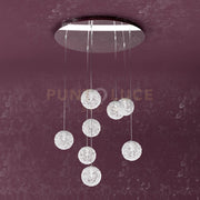 WILLOW SOSPENSIONE 8 LUCI DECORO GOMITOLO 1098-S8-GO