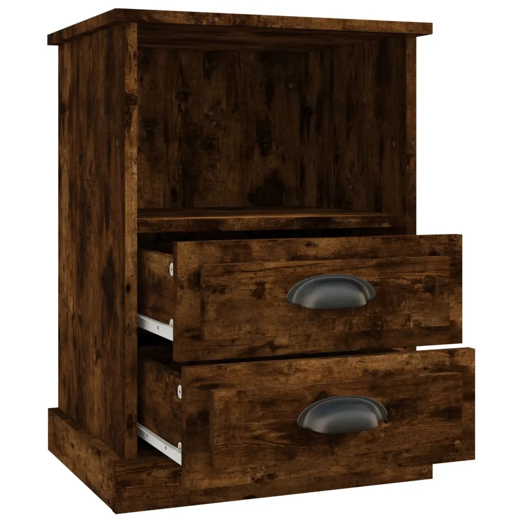Comodino-Tavolino da notte Rovere Fumo 43x36x60 cm