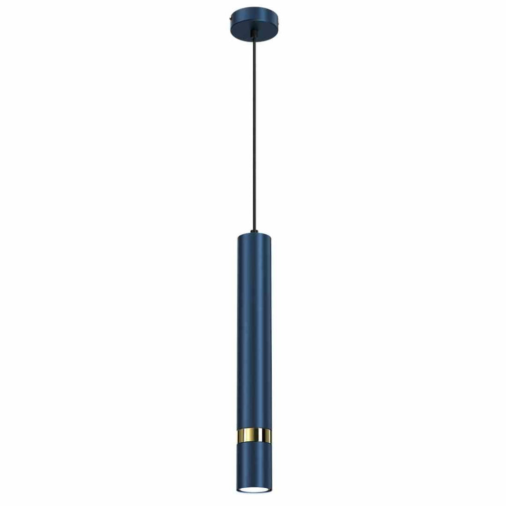 Lampada a sospensione Milagro Joker MLP7725 blu oro
