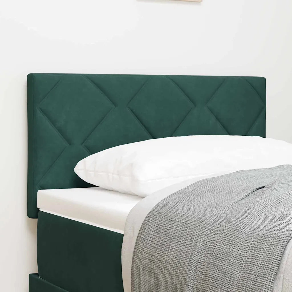 Testiera | Testata LED Verde Scuro 80 cm Velluto