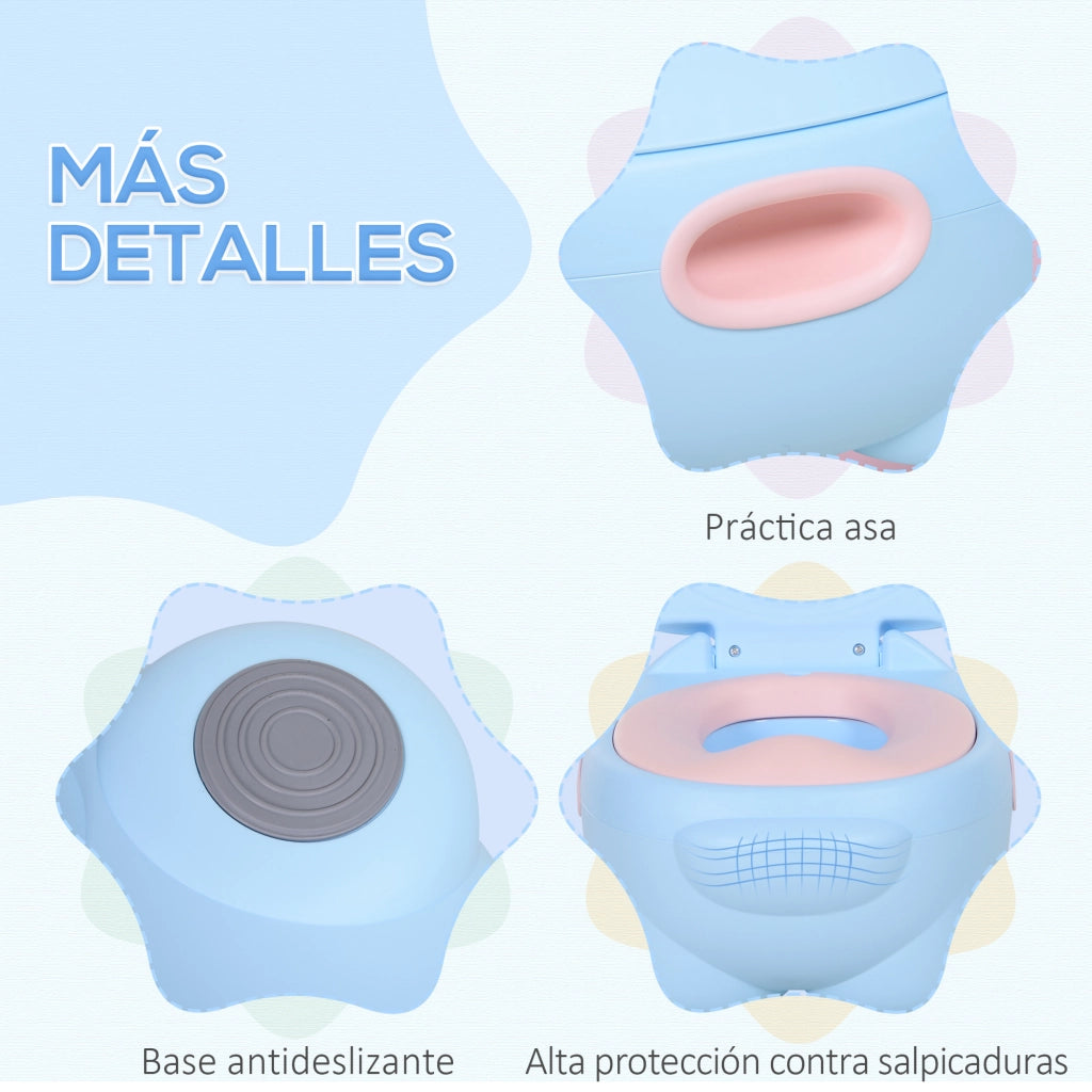 Orinal Bambini Forma Ippopotamo ¨C Minimal ¨C 40x30x23 cm Blu