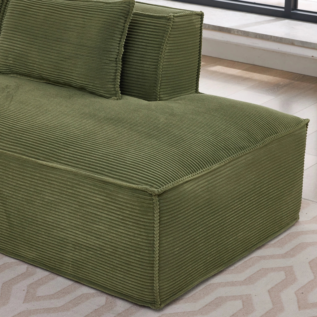 Divano 2 Posti con Cuscini ¨C MINIMAL ¨C Tessuto, 235 cm