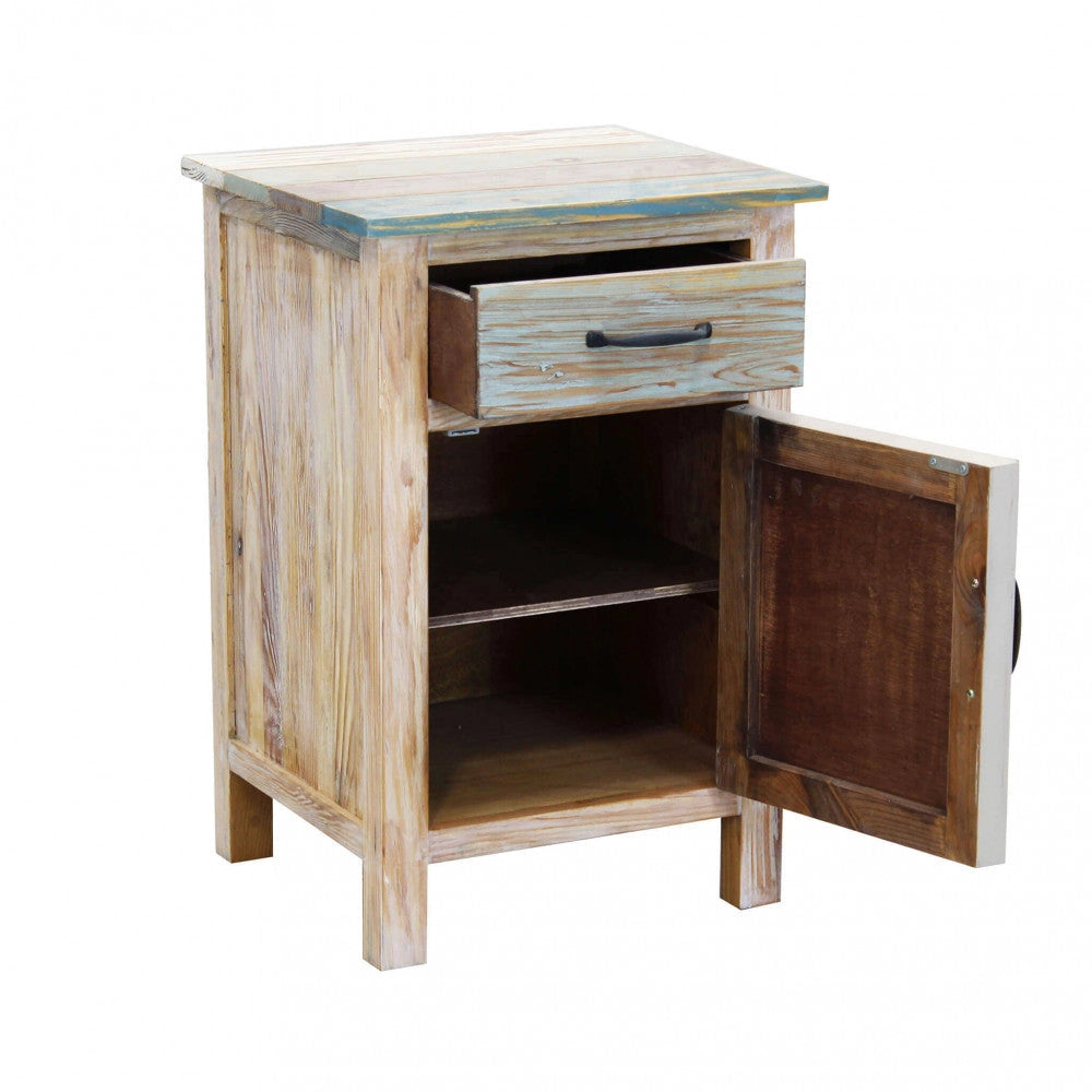 Mobile Reynold 45x40x68 h cm in Legno Multicolor