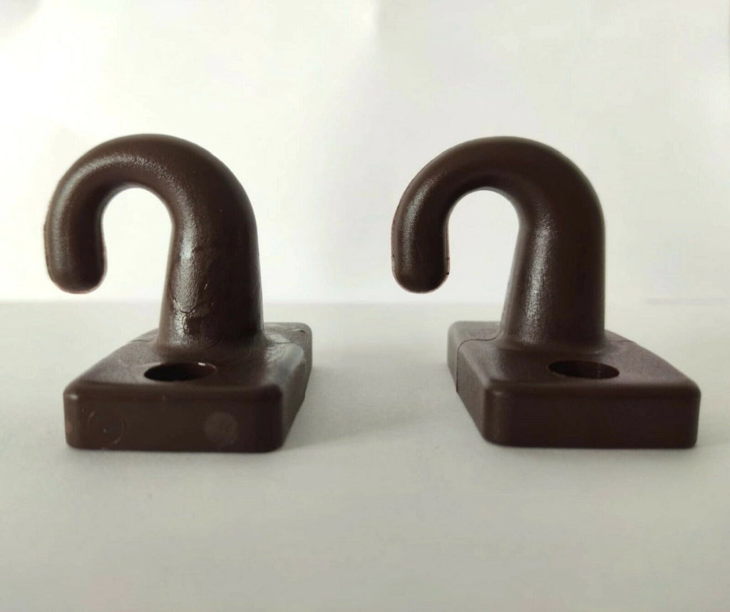 Braccetti per Tende da Sole in Alluminio 70 cm Coppia Kit con Ganci Vari Colori