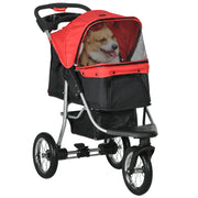 Carrello per animali domestici pieghevole ¨C Minimal ¨C Rosso
