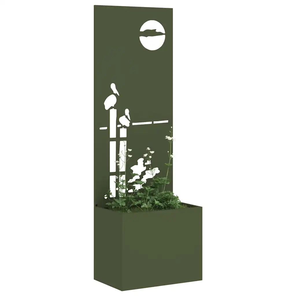 Schermo per privacy in giardino Oliver verde 50 x 150 cm 876472