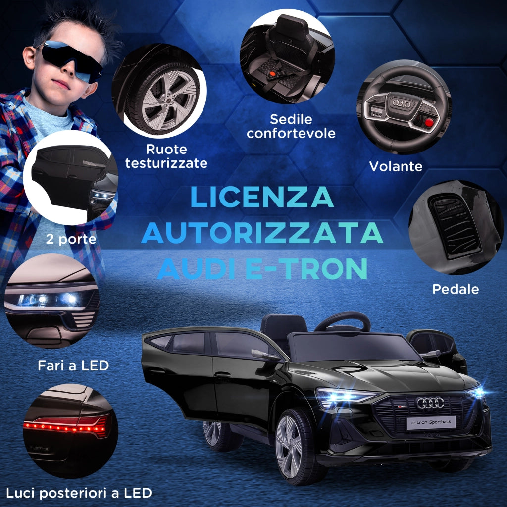 Macchina Elettrica per Bambini ¨C Minimal ¨C Nero, Telecomando, 12V, 3-5 Anni