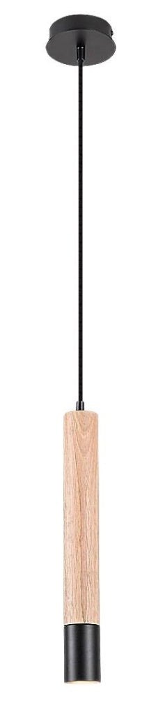 Lampada a sospensione Rabalux Braulia GU10 faggio/nero