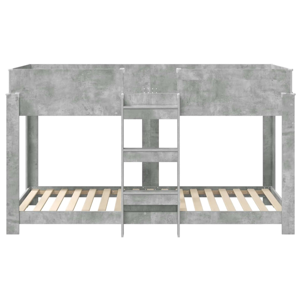 Letto a Castello per Bambini Grigio cemento 100 x 200 cm