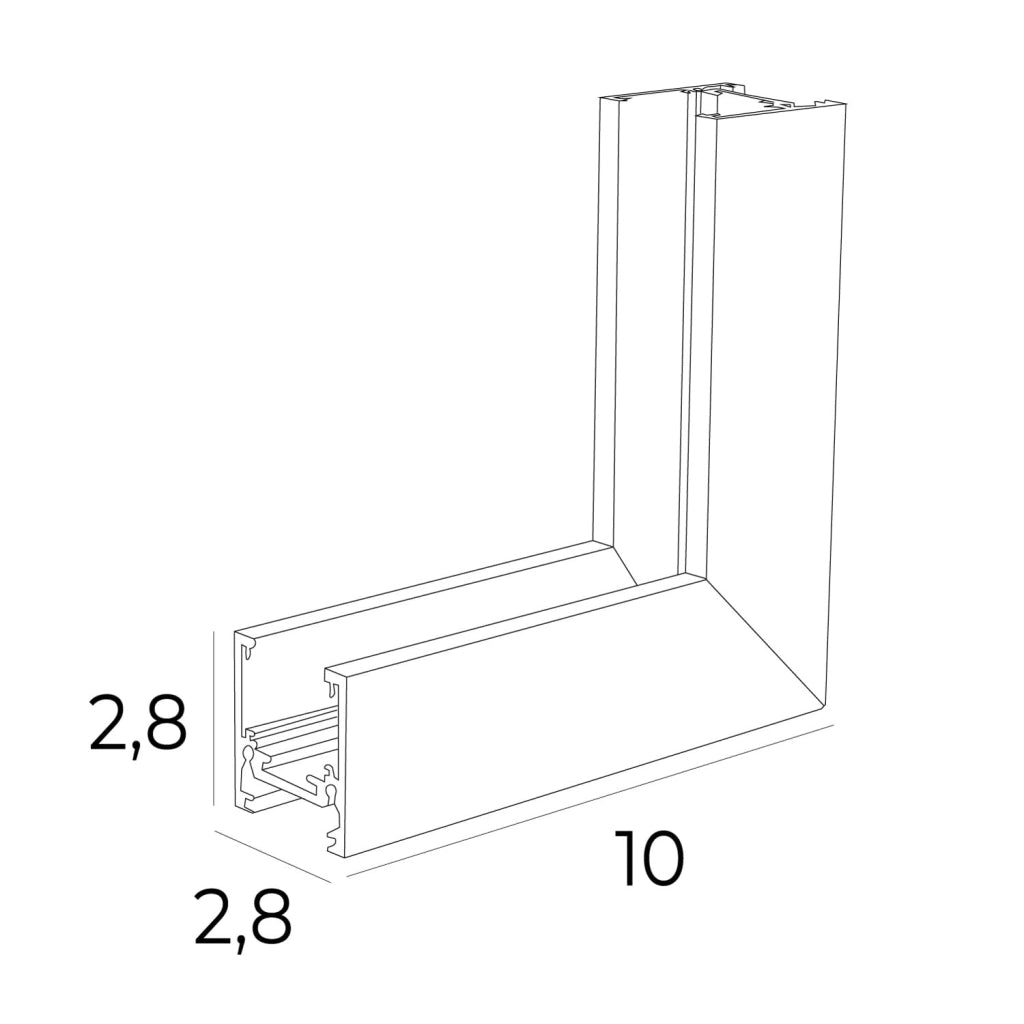 Tappo terminale binario MT0028/MT0029 bianco Maxlight