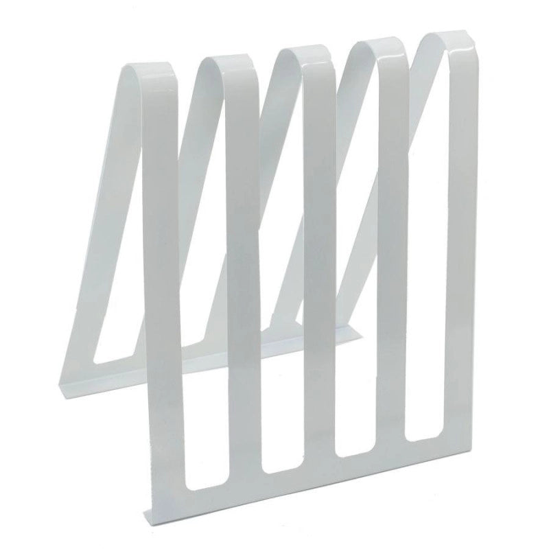 Portariviste metallo bianco 4 posti cm 31x22h36