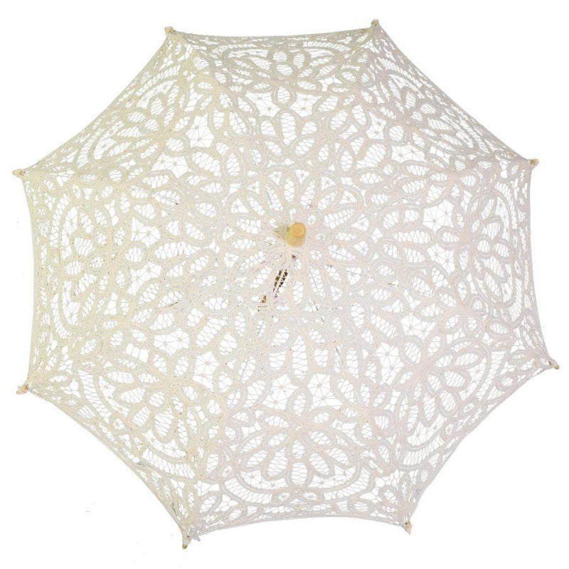 Ombrello pizzo traforato crema cmÃ¸80x66