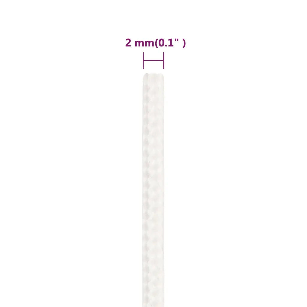 Corda | Fune per barca Completamente Bianca 2 mm 250 m in Polipropilene