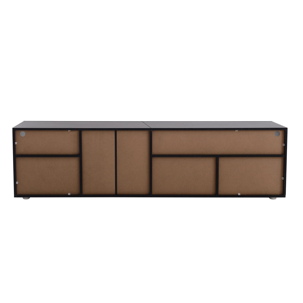 Mobile TV con LED ¨C MINIMAL ¨C Nero, 180 cm