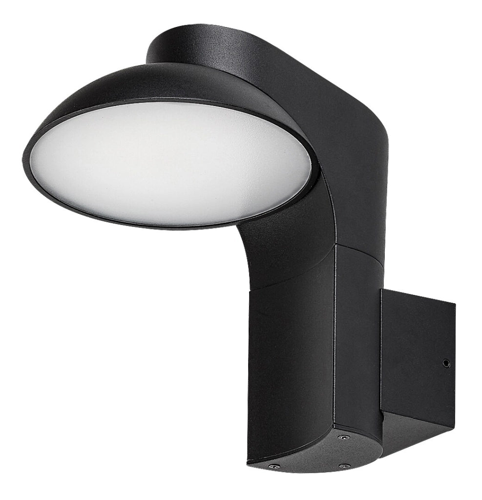 Applique esterna nera orientabile LED 12W 3000K IP54