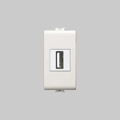 ALIMENTATORE DA INCASSO USB 'EASY' Bianco - EC ELETTROCANALI