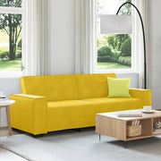 Divano a 3 Posti Giallo 220x78x84 cm in Velluto 4105036