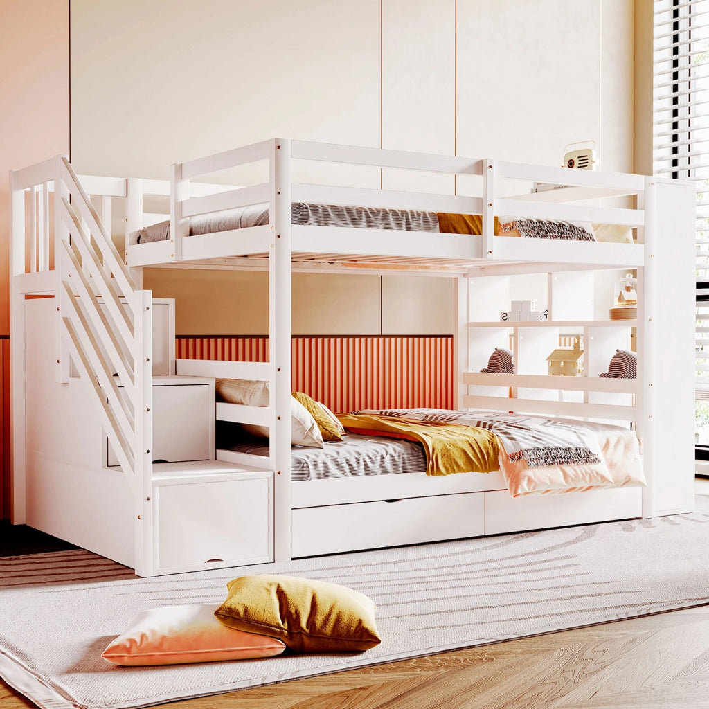 LETTO A CASTELLO 90x200 cm Legno Bianco