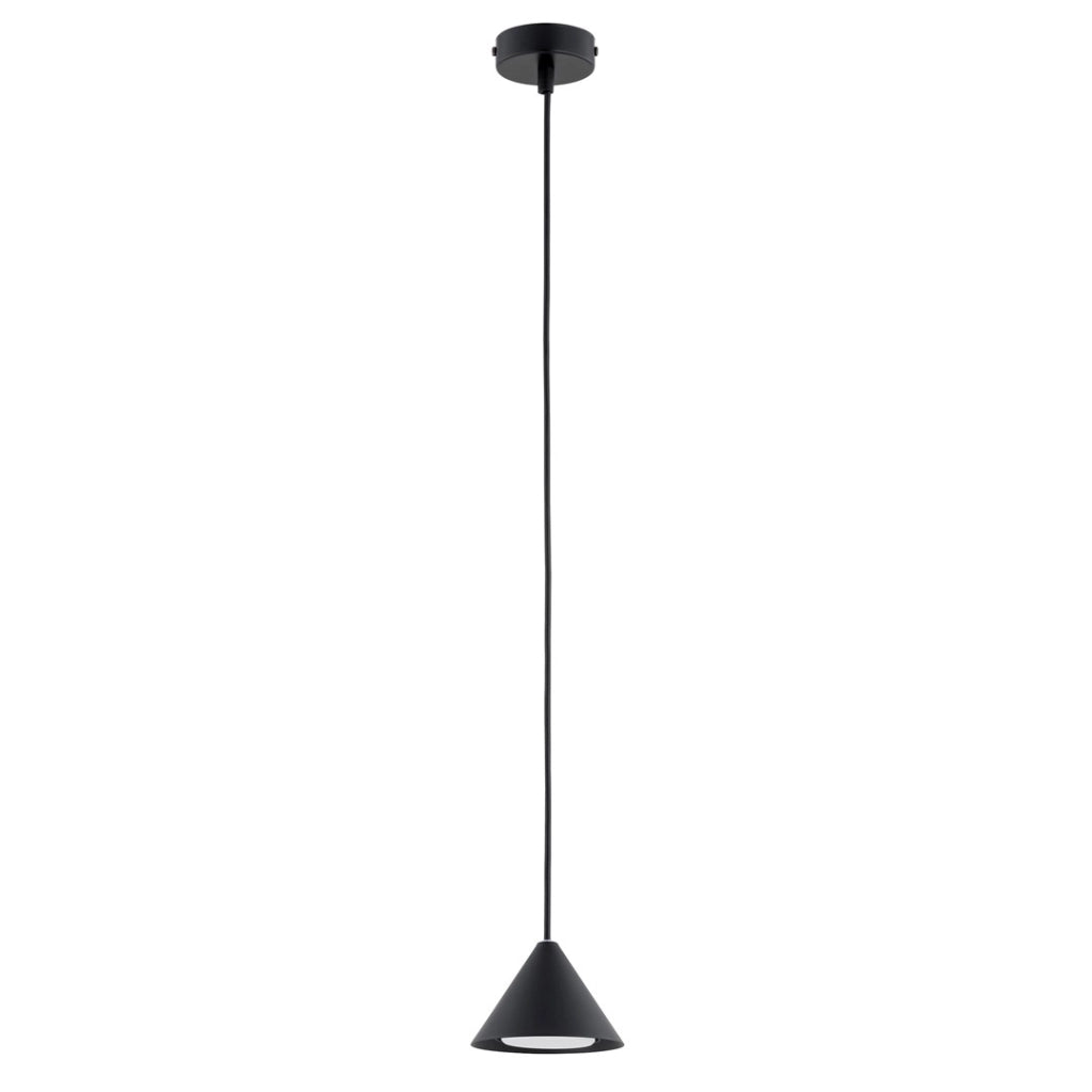 Lampada a sospensione nera conico Ø12 GX53 12W Emibig