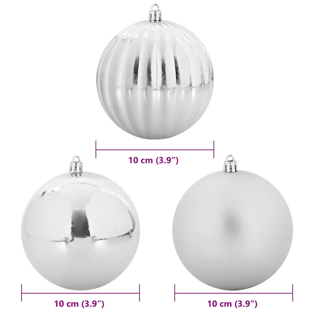 Set di palline di Natale XL 15 pcs Argento Plastica 42018873