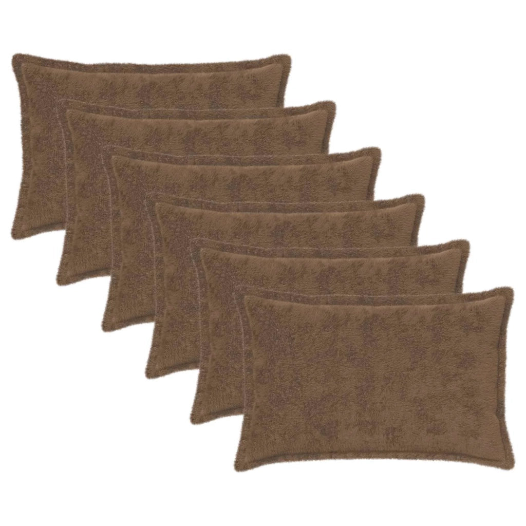 Federa 6 pcs HOUTEN Marrone Chiaro 40 x 60 cm 917697