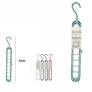 Trade Shop - Set 2pz Porta Grucce Appendiabiti Salvaspazio Organizer Armadio Appendini Gancio -